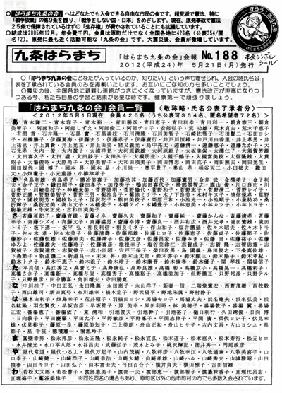 会報188号
